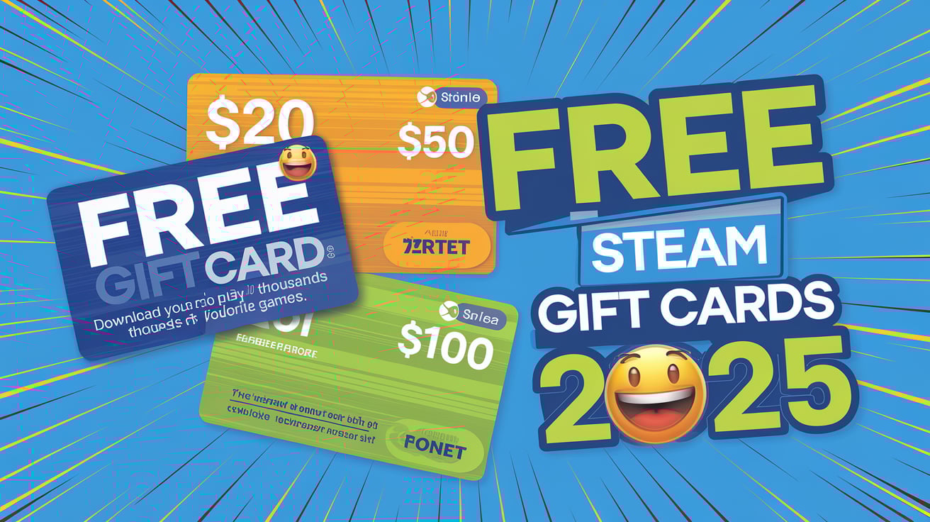 Steam Gift Card For Free 2025 |Simple Ways to Get a Free Steam Gift Card